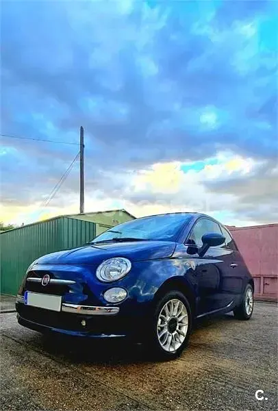 Usado Fiat 500 Pop 69 CV (50 kW) 2013 Azul Descapotable