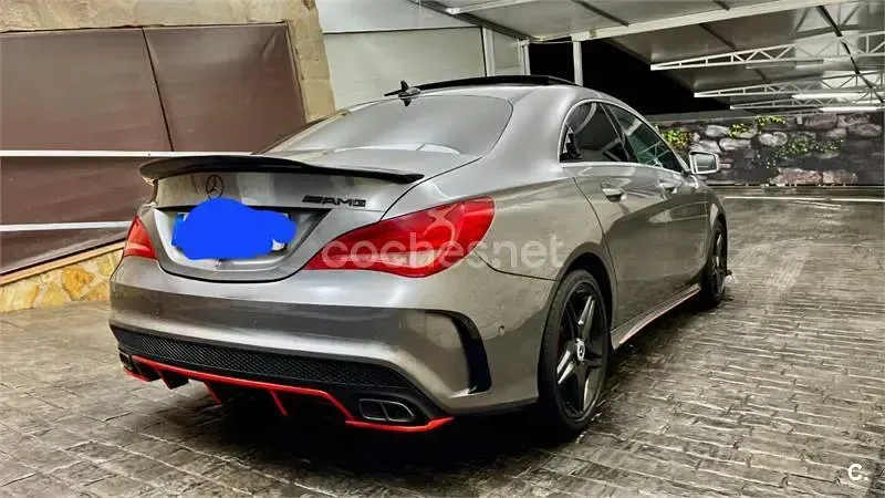 Usado Mercedes CLA200 AMG line 136 CV (100 kW) 2015 Gris / plata Berlina