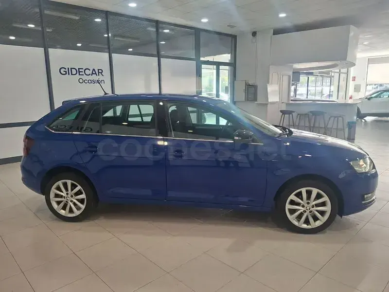 Usado Skoda Rapid Ambition 95 CV (69 kW) 2019 Azul Utilitario