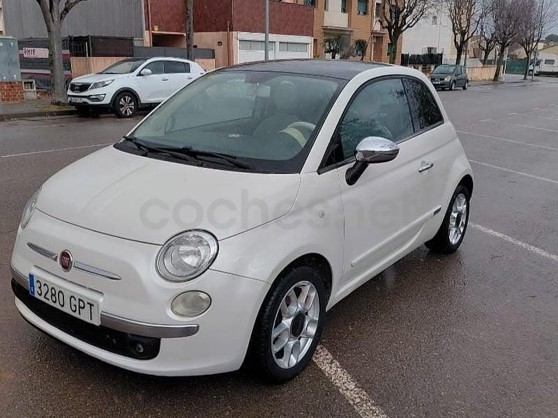 Usado Fiat 500 Lounge 69 CV (50 kW) 2009 Blanco Descapotable