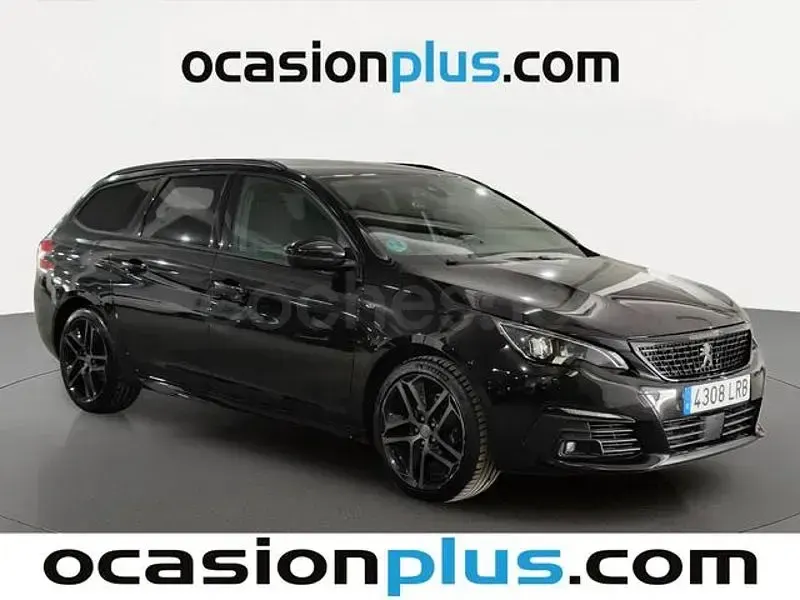 Usado Peugeot 308 SW GT 130 CV (95 kW) 2021 Negro Familiar
