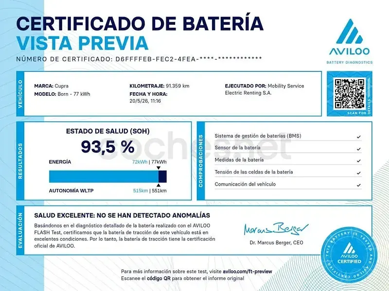 Usado Cupra Born e-Boost 169 kW (231 CV) 2023 Gris Utilitario