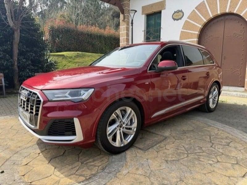 Usado Audi Q7 S-Line 381 CV (280 kW) 2021 Granate SUV