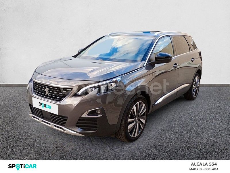 Gris Usado 2019 Peugeot 5008 GT-line Monovolumen | 19.900 € (Precio justo) - Imagen 1/4
