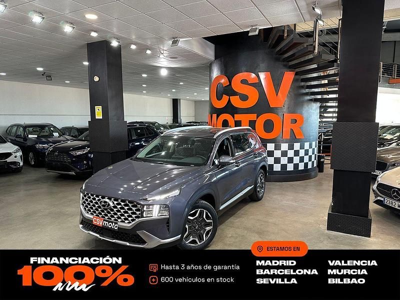 Gris Usado 2022 Hyundai Santa Fe Style SUV | 33.850 € (Precio justo) - Imagen 1/4