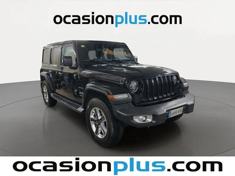 Usado Jeep Wrangler Unlimited Sahara 200 CV (147 kW) 2018 Negro SUV