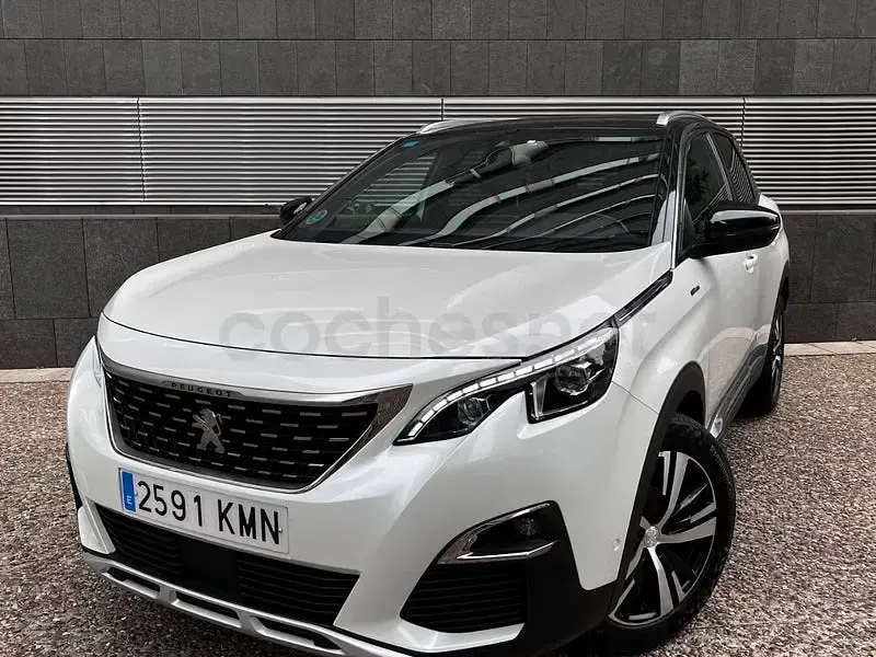 Usado Peugeot 3008 GT-line 130 CV (95 kW) 2018 Blanco SUV