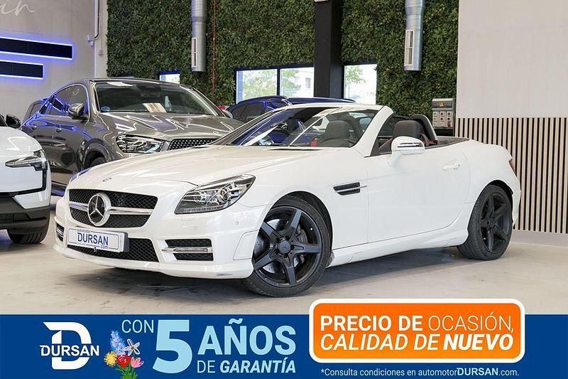 Usado Mercedes SLK250 204 CV (150 kW) 2014 Blanco Descapotable