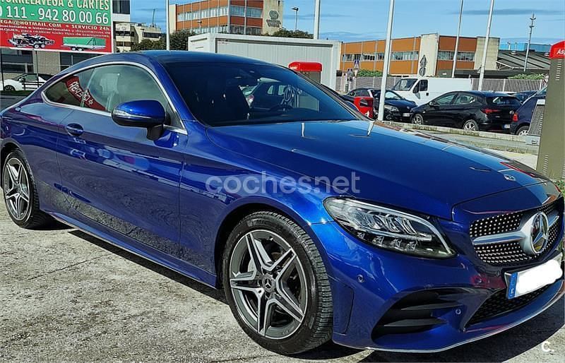 Usado Mercedes C220 194 CV (142 kW) 2019 Azul Coupe