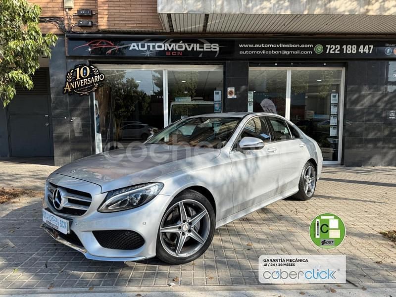 Gris / plata Usado 2016 Mercedes C220 AMG line Berlina | 26.490 € (Un poco caro) - Imagen 1/4