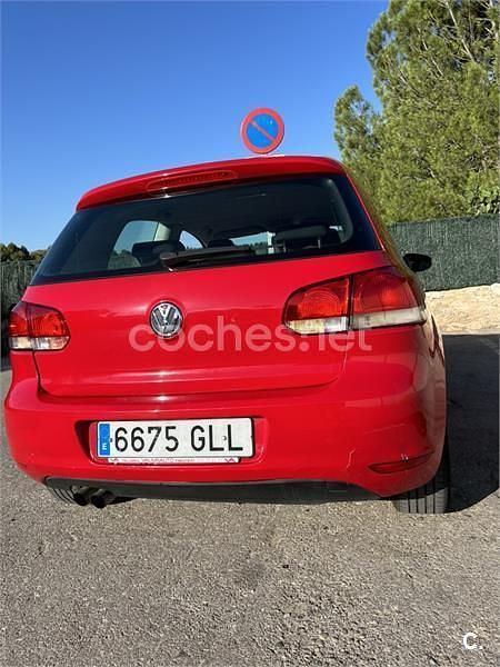 Usado VW Golf VI Advance 122 CV (89 kW) 2009 Rojo Utilitario