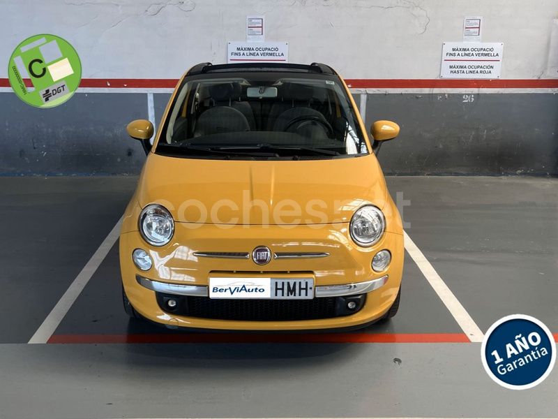Amarillo Usado 2012 Fiat 500C Lounge Descapotable | 7450 € (Precio justo) - Imagen 1/4