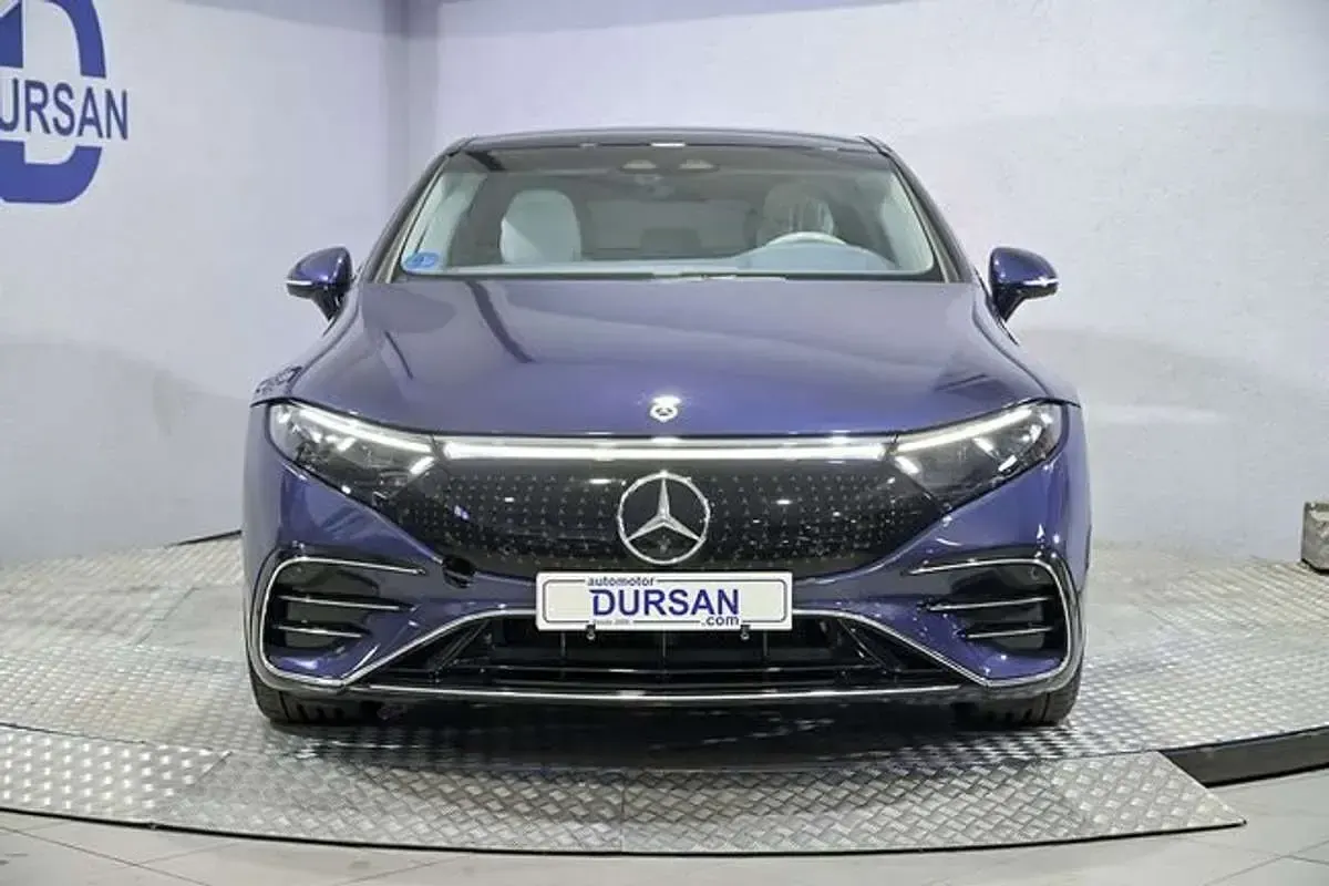Usado Mercedes EQS580 384 kW (523 CV) 2022 Azul Berlina
