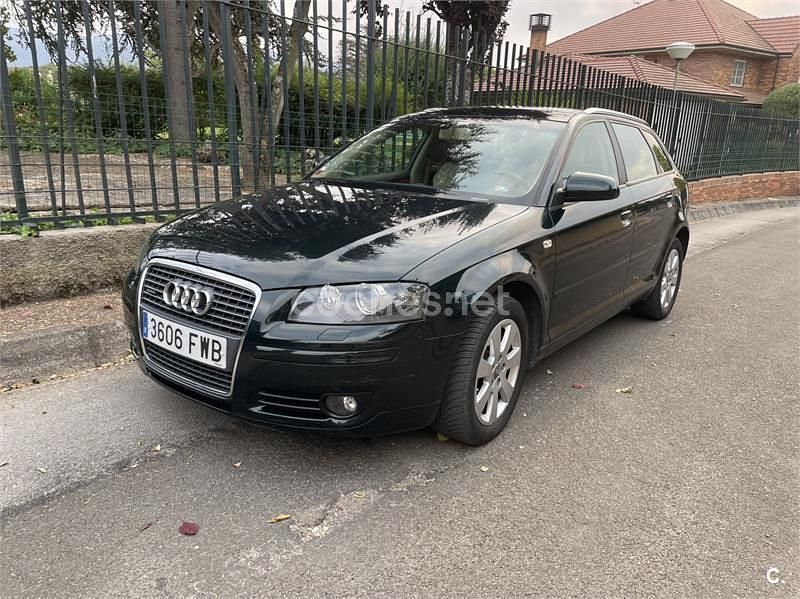 Verde Usado 2007 Audi A3 Sportback Ambiente Berlina | 7500 € (Buen precio) - Imagen 1/4