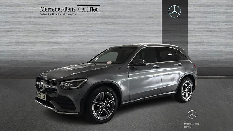 Gris Usado 2021 Mercedes GLC220 AMG line SUV | 43.500 € (Un poco caro) - Imagen 1/4