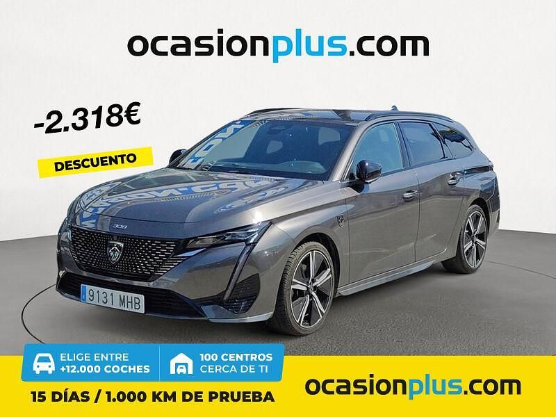 Gris / plata Usado 2023 Peugeot 308 GT Familiar | 24.450 € (Precio justo) - Imagen 1/4