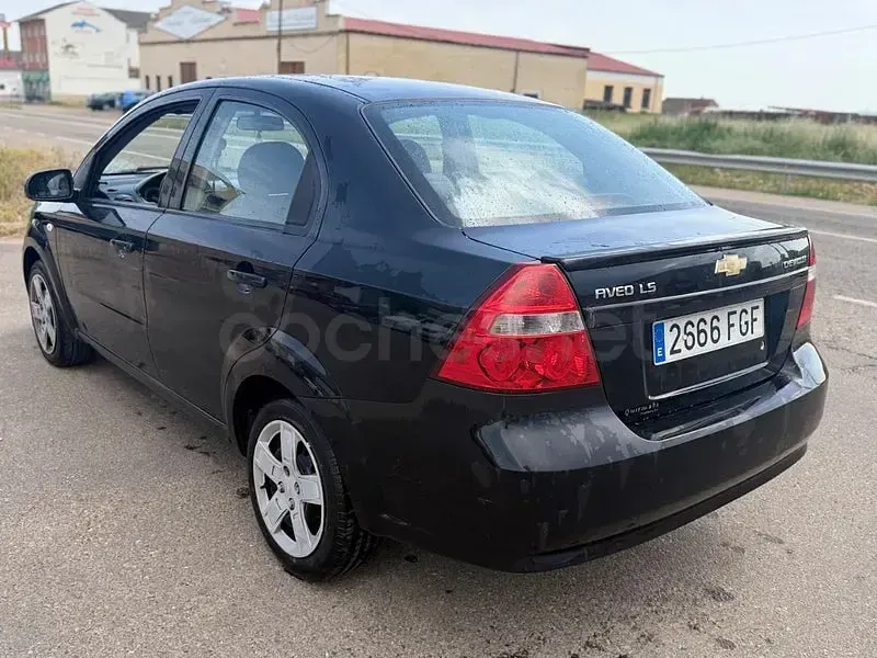 Usado Chevrolet Aveo LT 94 CV (69 kW) 2007 Negro Berlina