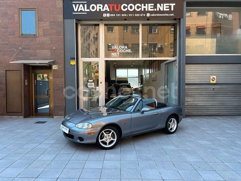 Gris / plata Usado 2002 Mazda MX5 Descapotable | 10.950 € (Buen precio) - Imagen 1/4