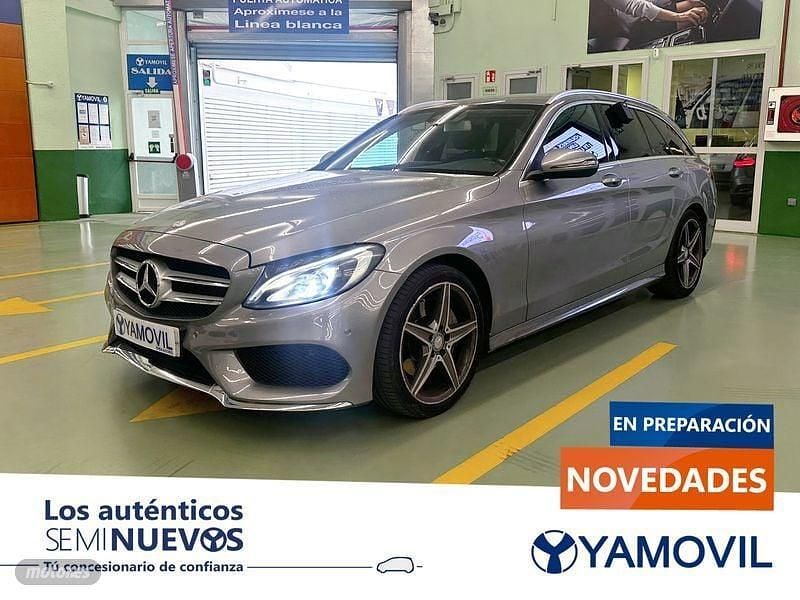 Plateado Usado 2016 Mercedes C220 AMG line Familiar | 18.350 € (Buen precio) - Imagen 1/4