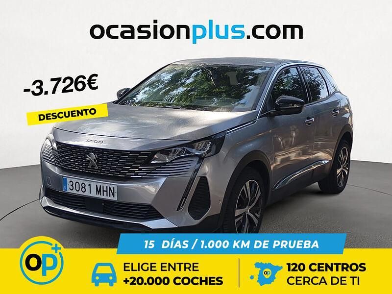 Gris / plata Usado 2023 Peugeot 3008 Allure SUV | 18.990 € (Precio justo) - Imagen 1/4