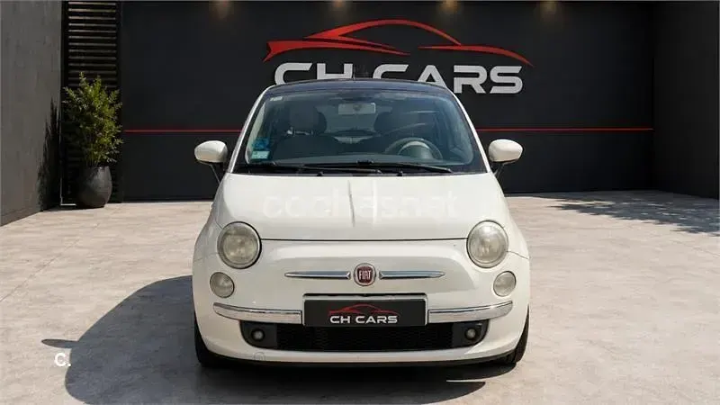 Usado Fiat 500 Lounge 69 CV (50 kW) 2009 Blanco Descapotable
