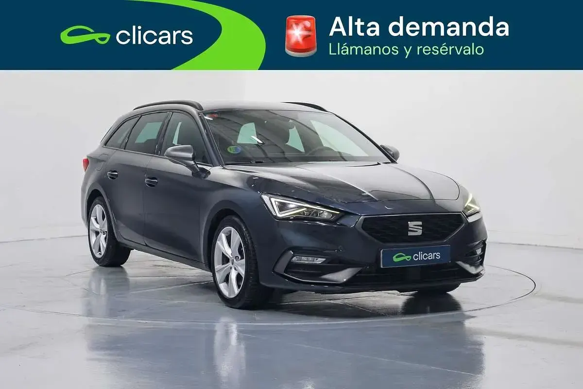Usado Seat Leon ST FR 150 CV (110 kW) 2021 Azul Familiar