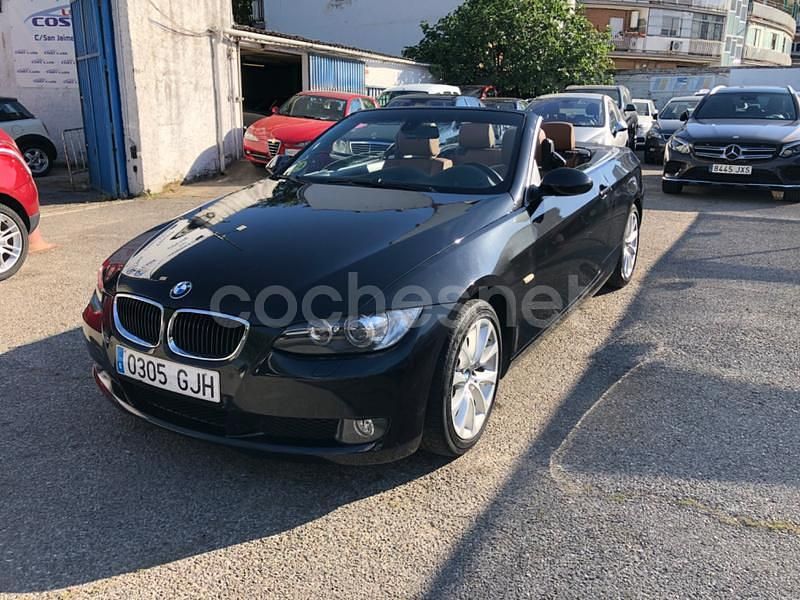 Negro Usado 2008 BMW 320 Cabriolet Descapotable | 11.200 € (Precio justo) - Imagen 1/4