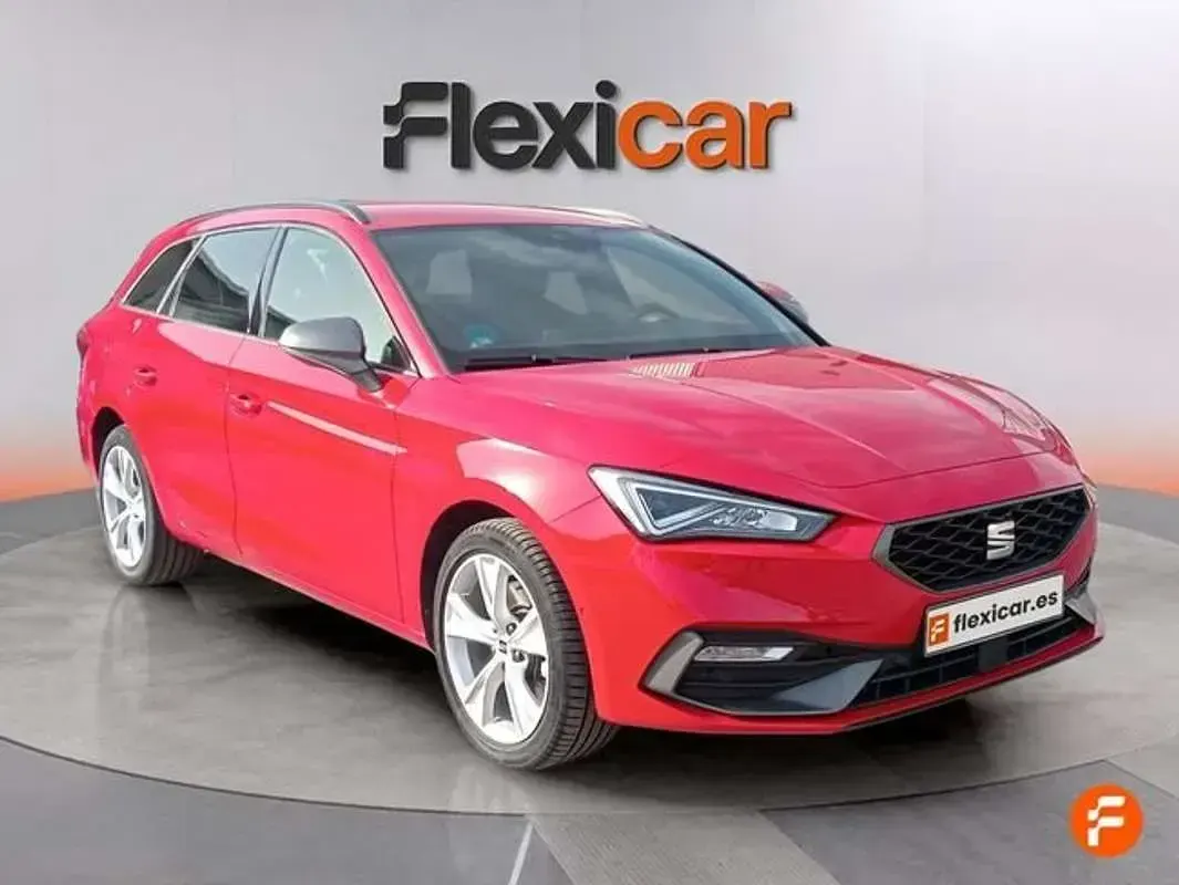 Usado Seat Leon FR 204 CV (150 kW) 2021 Rojo Utilitario