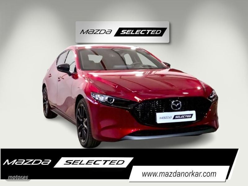 Rojo Usado 2024 Mazda 3 Homura-Line Berlina | 29.500 € (Precio justo) - Imagen 1/4