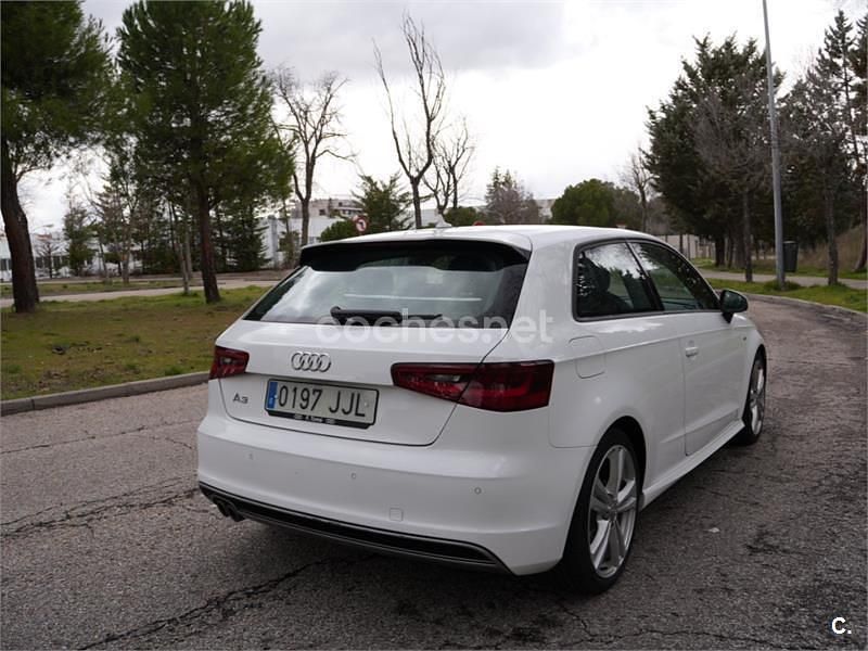 Usado Audi A3 S-Line 150 CV (110 kW) 2015 Blanco Berlina