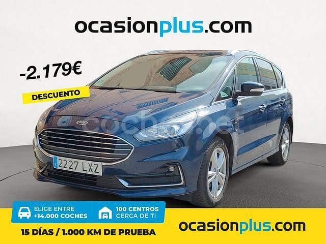 Azul Usado 2022 Ford S-MAX Titanium Monovolumen | 23.970 € (Precio justo) - Imagen 1/4