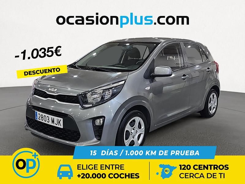 Gris Usado 2023 Kia Picanto Utilitario | 11.390 € (Precio justo) - Imagen 1/4