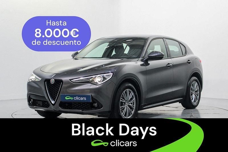 Gris / plata Usado 2022 Alfa Romeo Stelvio Super SUV | 26.690 € (Precio justo) - Imagen 1/4