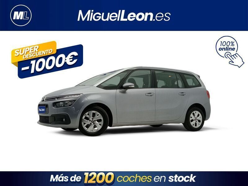 Gris / plata Usado 2019 Citroën C4 SpaceTourer Feel Monovolumen | 14.985 € (Precio justo) - Imagen 1/3