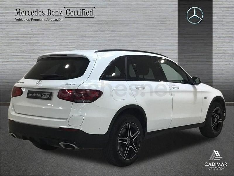 Usado Mercedes GLC300e AMG line 306 CV (225 kW) 2021 Blanco polar SUV