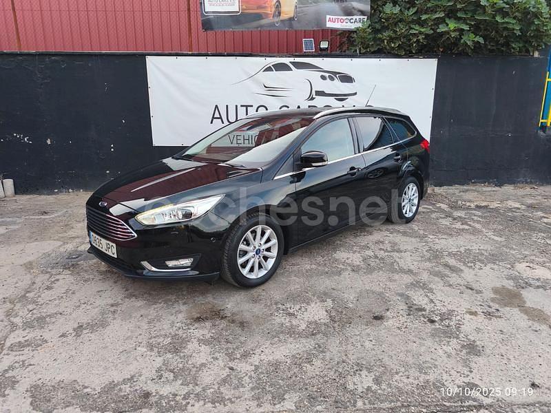 Negro Usado 2016 Ford Focus Titanium Familiar | 8999 € (Buen precio) - Imagen 1/4