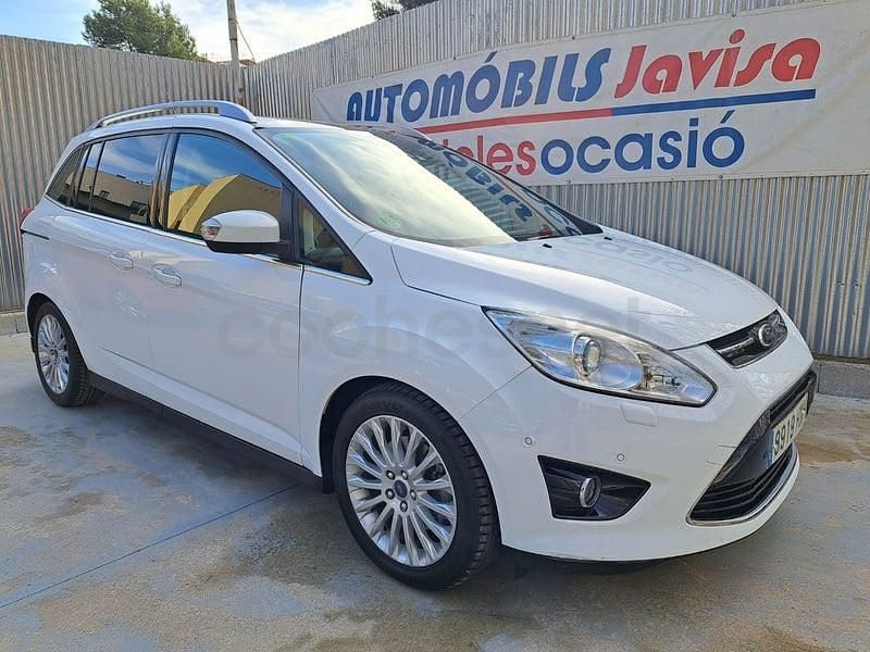 Usado Ford Grand C-Max Trend 100 CV (73 kW) 2014 Blanco Monovolumen