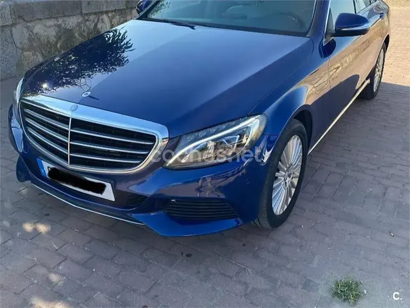 Usado Mercedes C220 Exclusive 170 CV (125 kW) 2014 Azul Berlina
