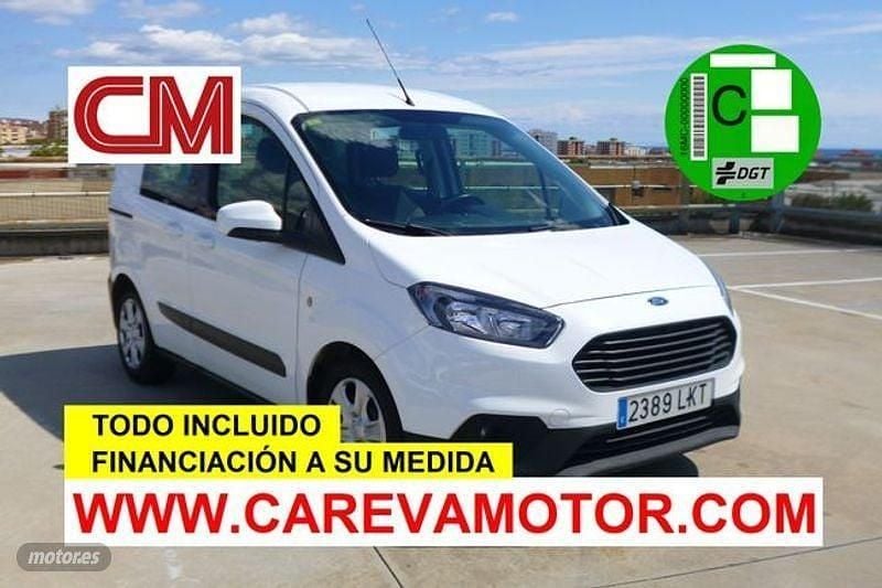 Blanco Usado 2021 Ford Transit Trend Familiar | 14.990 € (Precio justo) - Imagen 1/4