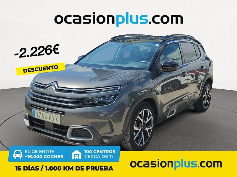 Gris / plata Usado 2019 Citroën C5 Aircross PureTech SUV | 18.990 € (Precio justo) - Imagen 1/4