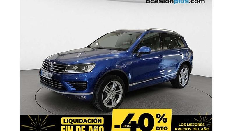 Azul Usado 2016 VW Touareg R-line SUV | 22.390 € (Super precio) - Imagen 1/1