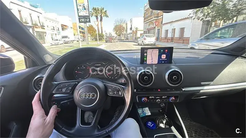 Usado Audi A3 S-Line 116 CV (85 kW) 2019 Negro Berlina