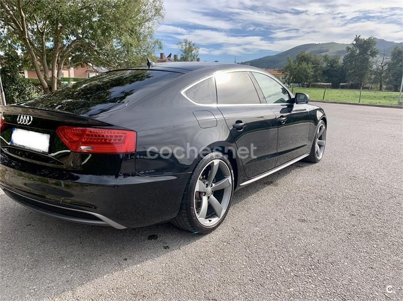 Usado Audi A5 Sportback S-Line 177 CV (130 kW) 2013 Negro Utilitario