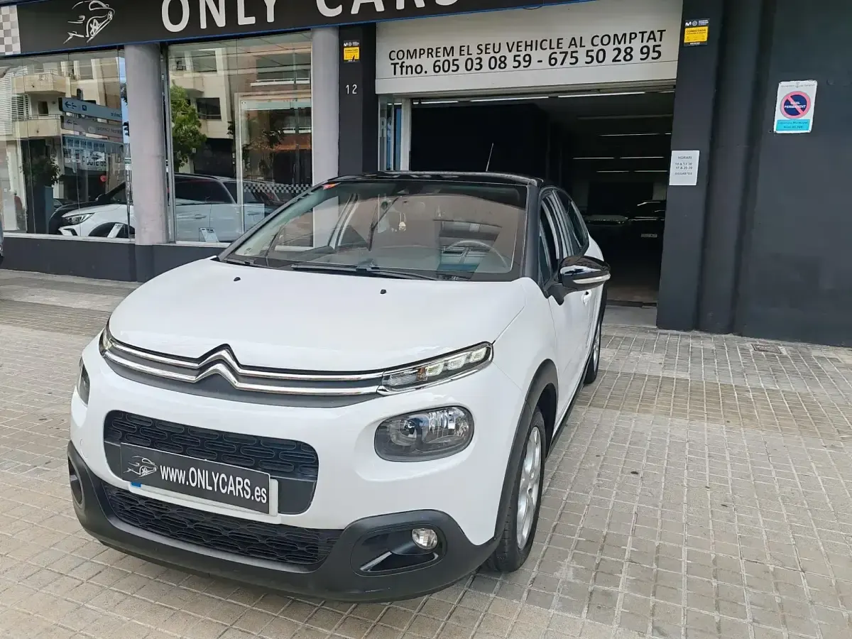 Usado Citroën C3 PureTech 82 CV (60 kW) 2018 Blanco Utilitario