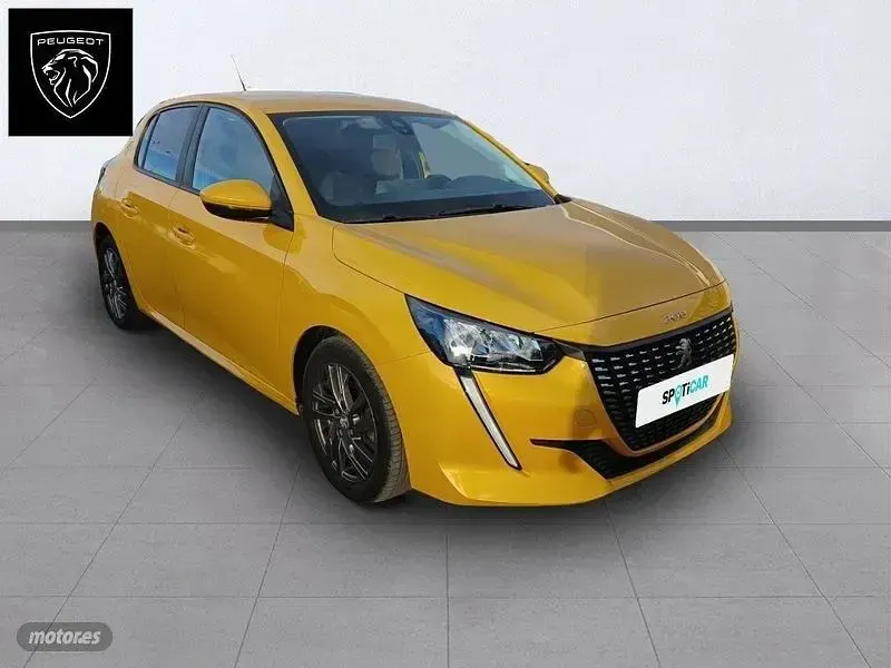 Usado Peugeot 208 Active 100 CV (73 kW) 2021 Amarillo Utilitario