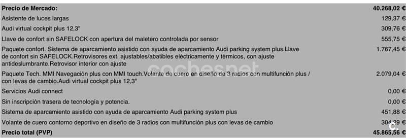 Usado Audi A3 S-Line 150 CV (110 kW) 2023 Blanco Berlina