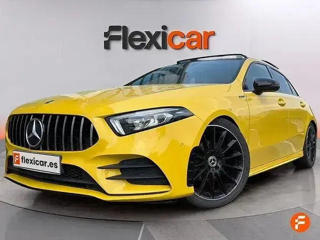 Usado Mercedes A180 136 CV (100 kW) 2019 Amarillo Berlina