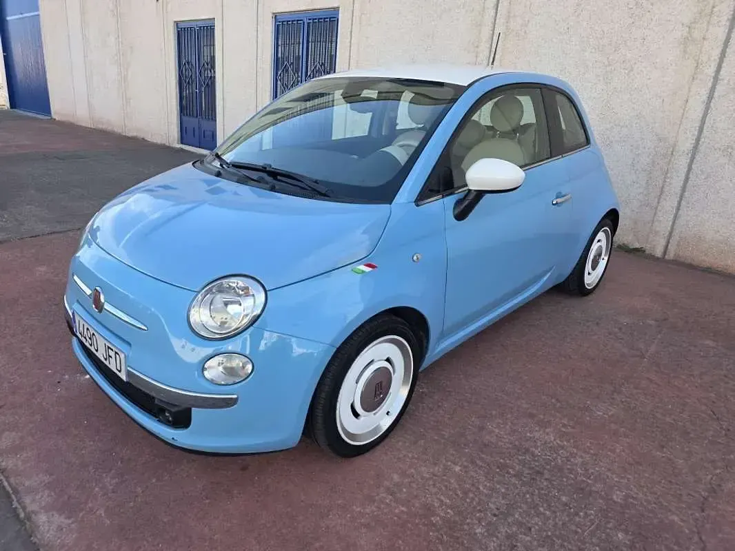 Usado Fiat 500 69 CV (50 kW) 2015 Azul Utilitario