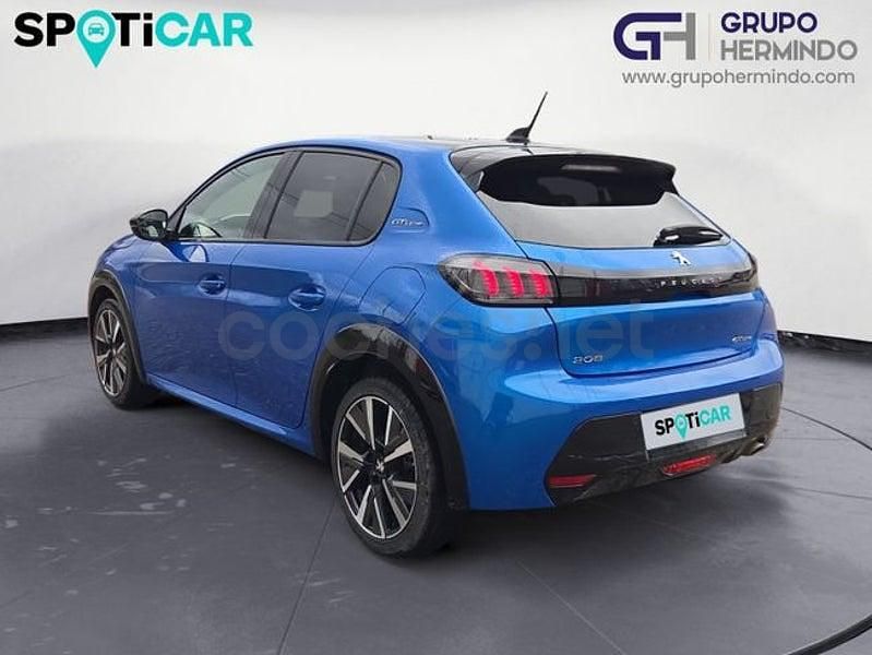 Usado Peugeot 208 GT-line 100 CV (73 kW) 2020 Azul Utilitario
