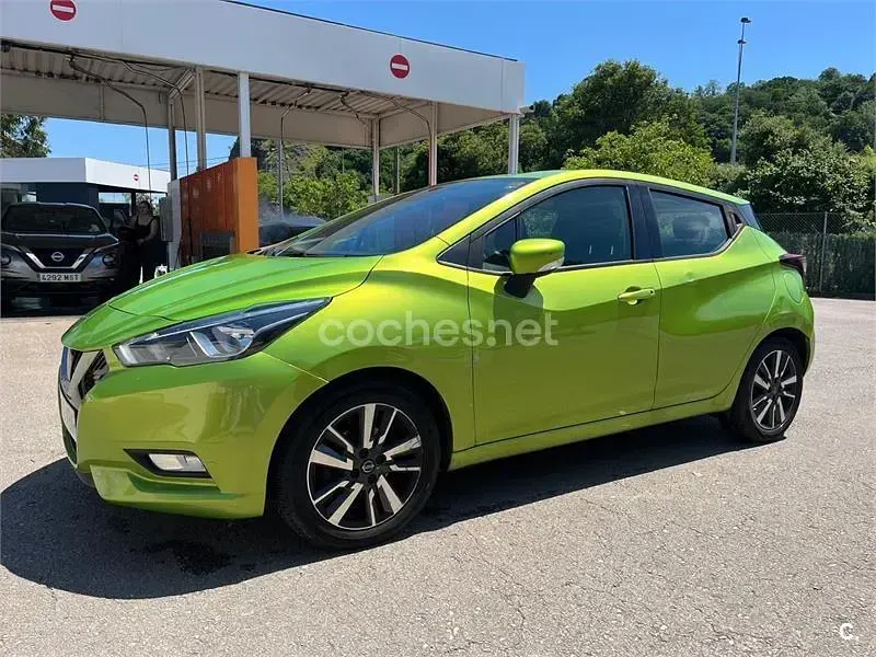 Usado Nissan Micra 90 CV (66 kW) 2017 Verde Utilitario